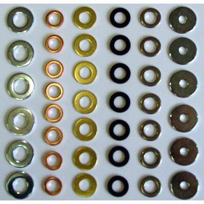 Cheap price thin colored metal flat washers with nice quality