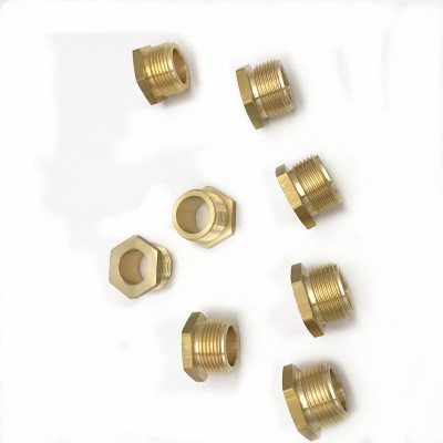 CNC Lathe part Brass Threaded insert nut for auto components