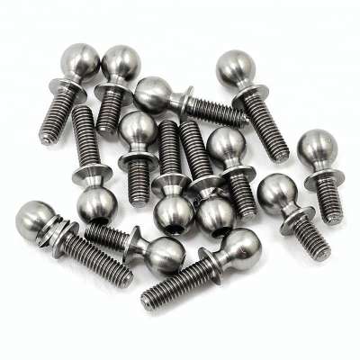 High Precision Polished Thread Titanium Ball Stud For Motor